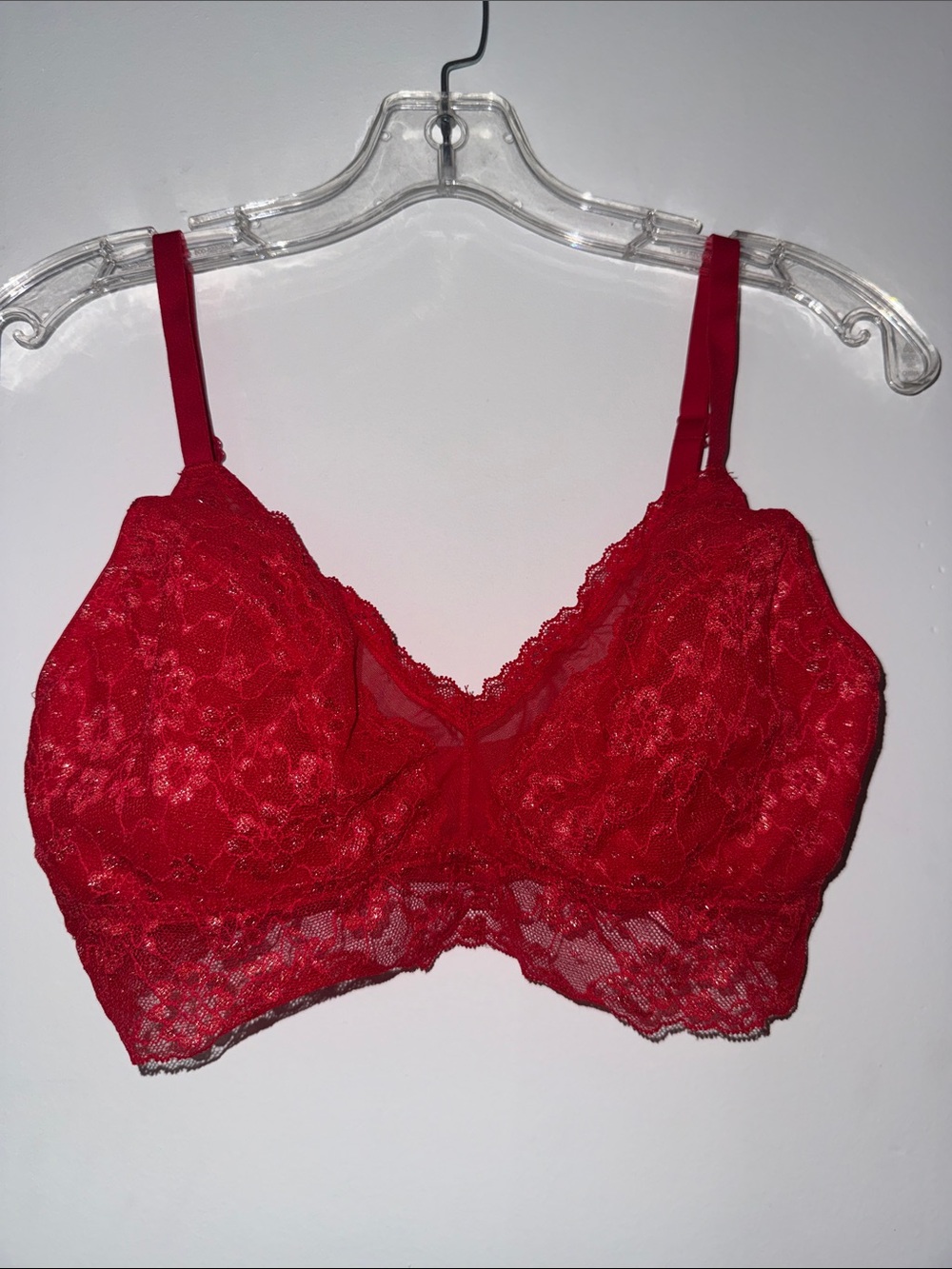 Lace Bralette - Red Victoria’s Secret size L.